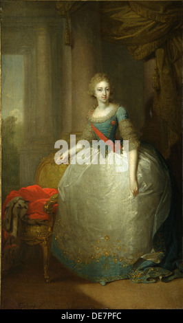 Grand Duchess Elena Pavlovna of Russia (1784-1803), 1797. Artist: Borovikovsky, Vladimir Lukich (1757-1825) Stock Photo