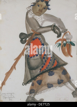 Costume design for the opera Snow Maiden by N. Rimsky-Korsakov, 1919. Artist: Grigoriev, Boris Dmitryevich (1886-1939) Stock Photo