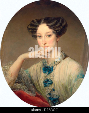 Portrait of Grand Duchess Maria Alexandrovna (1824-1880), c1850. Stock Photo