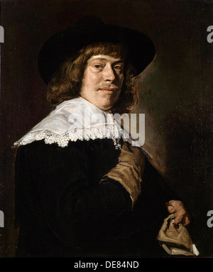 'Portrait of a Young Man Holding a Glove', c1650.  Artist: Frans Hals Stock Photo
