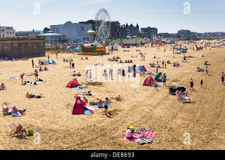 Weston Super Mare, Somerset seaside beach, UK, in summer Stock Photo