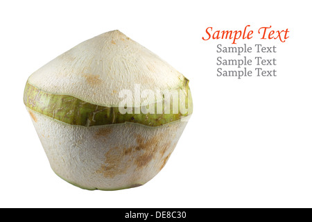 Coconut isolated on white background. Stock Photo