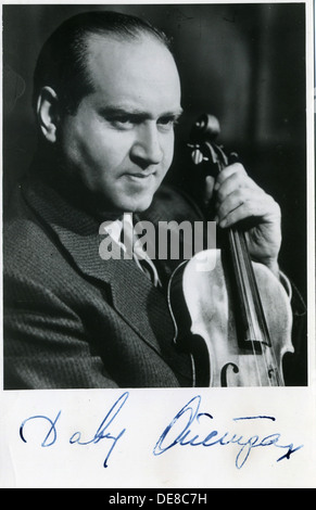 Portrait of the violinist David Oistrakh (1908-1974), 1960s. Stock Photo