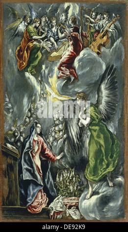 The Annunciation, ca 1596-1600. Artist: El Greco, Dominico (1541-1614) Stock Photo