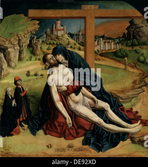 Pietà, 1465-1470. Artist: Gallego, Fernando (c. 1440-1507) Stock Photo