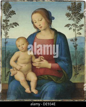 Madonna and Child. Artist: Lo Spagna, (Giovanni di Pietro) (1450-1528) Stock Photo