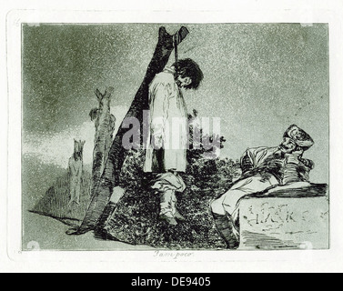 Tampoco (Nor this). Plate 36 from The Disasters of War (Los Desastros de la Guerra), 1810-1820. Artist: Goya, Francisco, de (1746-1828) Stock Photo