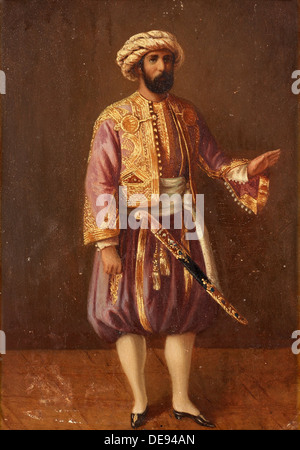 Portrait of the King Charles XV of Sweden in Turkish Dress, Mid of the 19th cen.. Artist: Anonymous Stock Photo