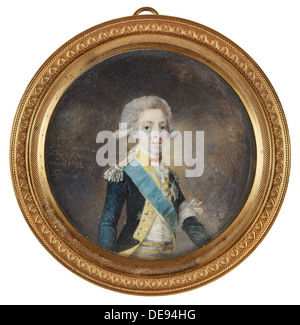 Portrait of Gustav IV Adolf of Sweden, 1792. Artist: Lafrensen, Niclas (1737-1807) Stock Photo