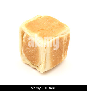close-up square chinese cake on white background Stock Photo