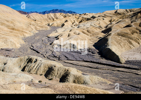 Landscape in the Golden Canyon area near Zabriskie Point Death Valley National Park, California. Stock Photo