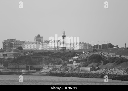 Smeatons tower Lighthouse Plymouth Hoe Plymouth Devon Uk Stock Photo