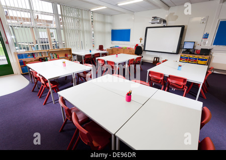 unoccupied infant school classroom Stock Photo