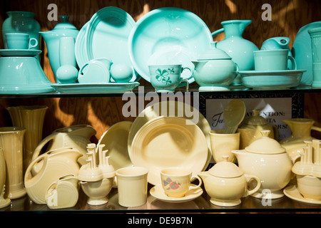 The museum at the factory of the Homer Laughlin China Company. Makers of Fiesta dinnerware Stock Photo Alamy