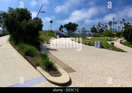 Tongva Park Pathways Stock Photo