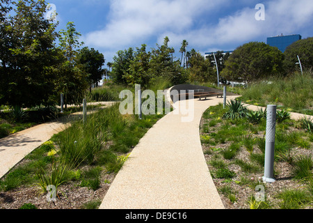 Tongva Park Pathways Stock Photo