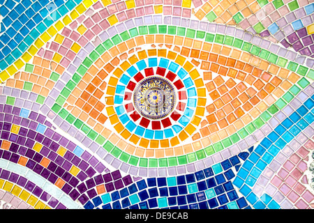 background  tile geometric grid interior design glass cube square style texture wall wallpaper beautiful bath abstract art color Stock Photo