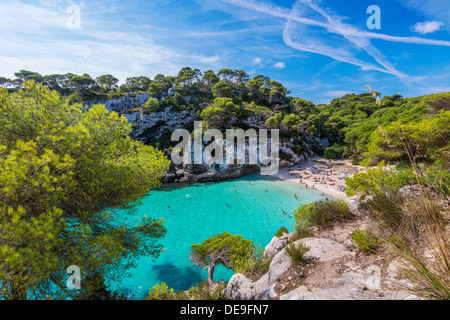 Cala Macarelleta beach, Minorca or Menorca, Balearic Islands, Spain Stock Photo