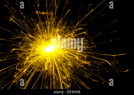 Sparklers shining bright and colourful Stock Photo