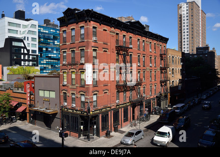 Old Building at 10th Avenue, West 17th Street, Manhattan, New York City, New York, USA Stock Photo