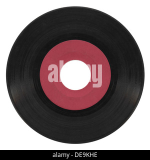 Vinyl record vintage analog music recording medium Stock Photo