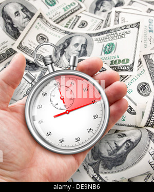 quick credit in cash Stock Photo