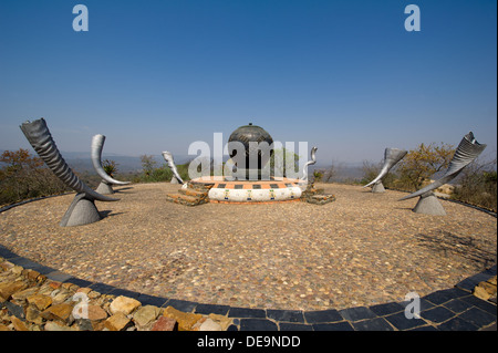 Spirit of eMakhosini, memorial to the Kings buried in the valley, Ulundi, South Africa Stock Photo