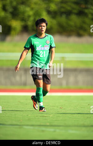 Tokyo, Japan. 12th Sep, 2013. Daisuke Takagi (Verdy) Football / Soccer : Friendly match between Tokyo Verdy 2-1 Western Sydney Wanderers at Tama City Athletic Stadium in Tokyo, Japan . © Kenzaburo Matsuoka/AFLO/Alamy Live News Stock Photo