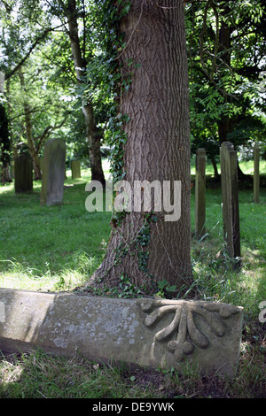 Graveyard - The Parish Church of Saint Oswald - Durham - County Durham - England - UK Stock Photo
