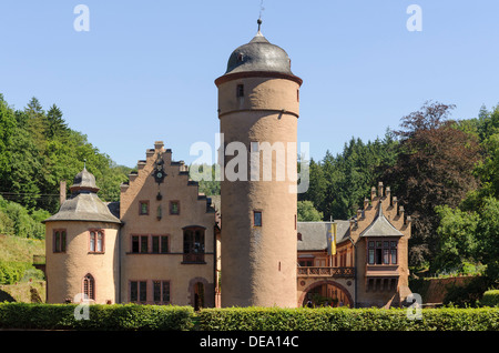 Castle Mespelbrunn (16.c..) in Spessart mountains, Bavaria, Germany Stock Photo