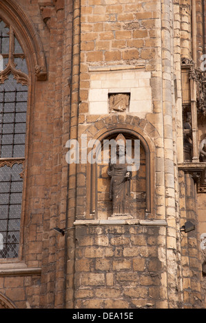 Stone carvings, Lincoln Cathedral, Lincoln, England Stock Photo