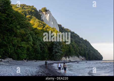 Cliff Königstuhl at Chalk coast in National Park Jasmund, Isle of Rügen, Mecklenburg-Vorpommern, Germany Stock Photo