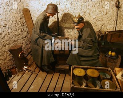 In the trenches, Mus e Somme 1916, 045 Stock Photo
