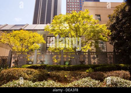 A view of the Los Angeles Central Library in downtown Los Angeles, California Stock Photo