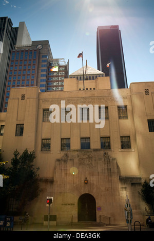 A view of the Los Angeles Central Library in downtown Los Angeles, California Stock Photo