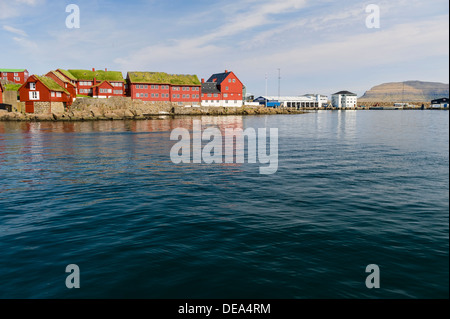 Governmental buildings in Torshavn capital of the Faroe Islands Stock Photo