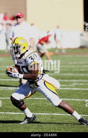 Sept. 14, 2013: Southern Miss punt returner Jalen Richard #30 warms up before the game.The Arkansas Razorbacks defeated the Southern Miss Golden Eagles 24-3 in Fayetteville, AR. Richey Miller/CSM Stock Photo