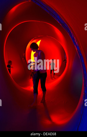 Inside the Amococo Luminarium at Bournemouth, Dorset UK in September Stock Photo