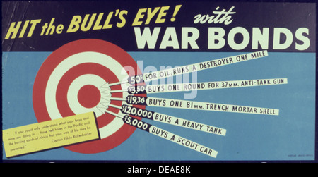 Hit the Bull's Eye with War Bonds 534011 Stock Photo