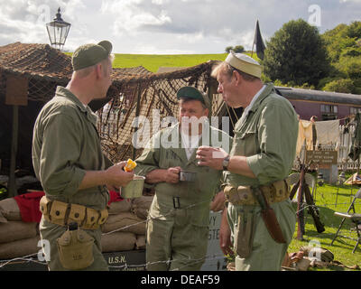 Bolton Abbey, Yorkshire, UK, 14th September 2013, 1940's Weekend. © Sue Burton/Alamy Live News Stock Photo