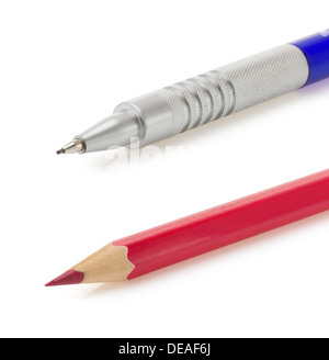 pencils isolated on white background Stock Photo