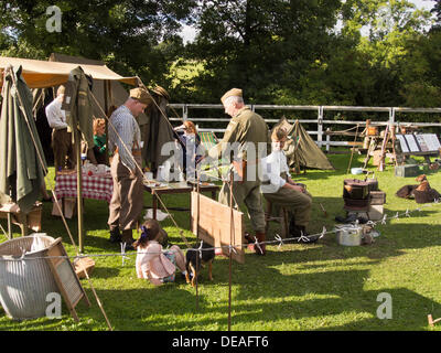 Bolton Abbey, Yorkshire, UK, 14th September 2013, 1940's Weekend. © Sue Burton/Alamy Live News Stock Photo