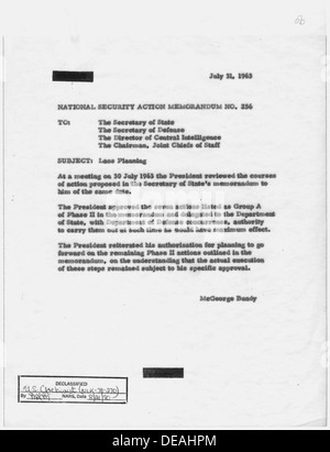 National Security Action Memorandum No. 256 Laos planning 193630 Stock Photo