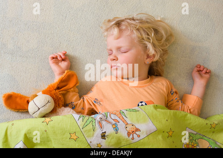 Little girl, 3 years, sleeping Stock Photo