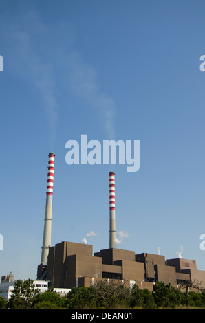 Coal power plant in Sines, Portugal Stock Photo