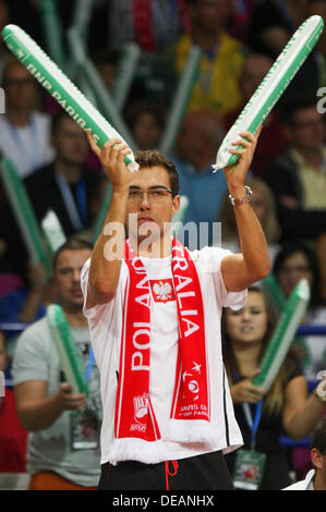 Warsaw, Poland. 15 September 2013. Davis Cup, World Group play-off, Polska - Australia, Jerzy Janowicz (POL). Credit:  Cal Sport Media/Alamy Live News Stock Photo