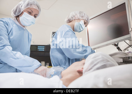 Surgeon consulting a patient, getting ready for surgery Stock Photo - Alamy
