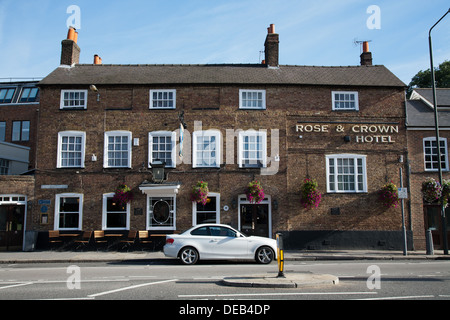 Rose and Crown pub Wimbledon Village in the London Borough of Merton Stock Photo
