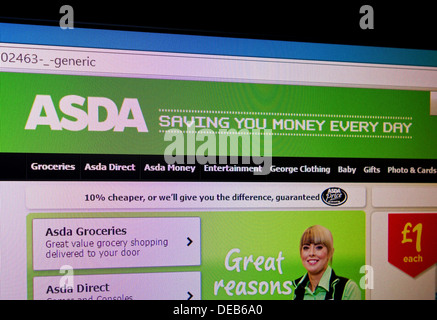 ASDA website Stock Photo