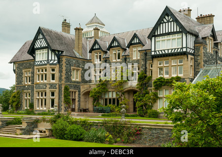 Bodnant Hall, Conwy, Wales Stock Photo
